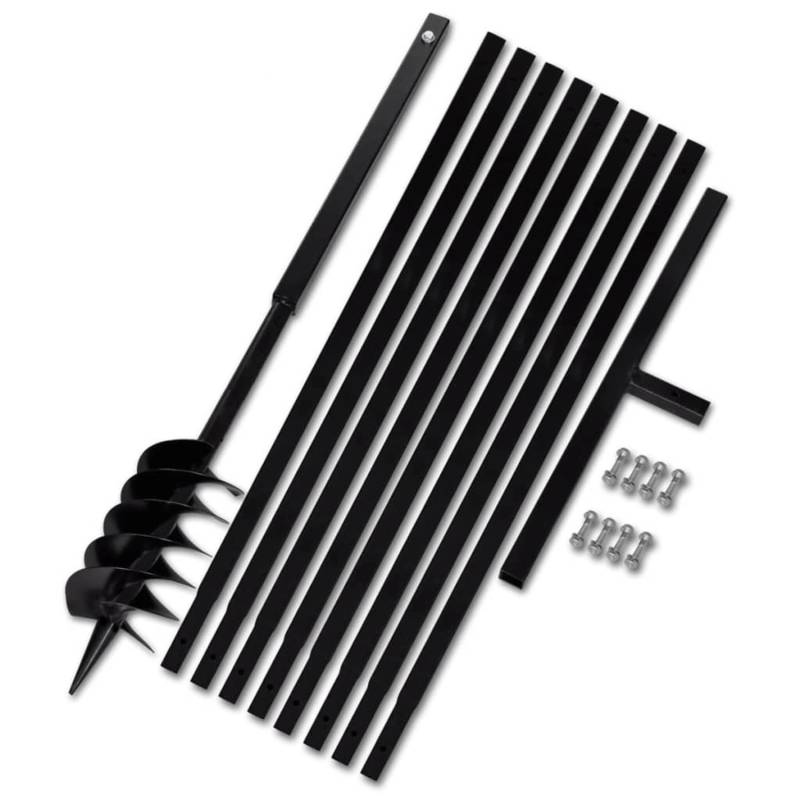 vidaXL Erdbohrer mit Griff 120 mm Verlängerungsrohr 9 m 270524 vidaXL Erdbohrer mit Griff 120 mm Verlängerungsrohr 9 m 270524 von VIDAXL
