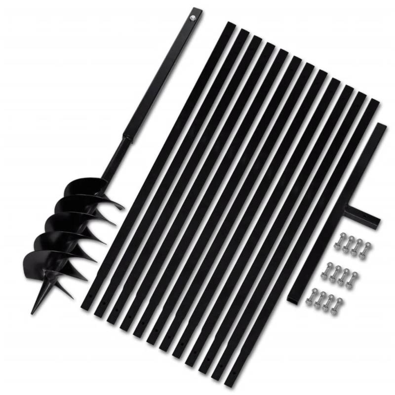 vidaXL Erdbohrer mit Griff 150 mm Verlängerungsrohr 13 m 270529 von VIDAXL