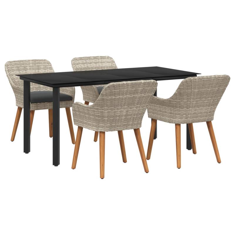 vidaXL Essgruppe 5-Tlg Hellgrau Poly Rattan 3261715 vidaXL Essgruppe 5-Tlg Hellgrau Poly Rattan 3261715 von VIDAXL