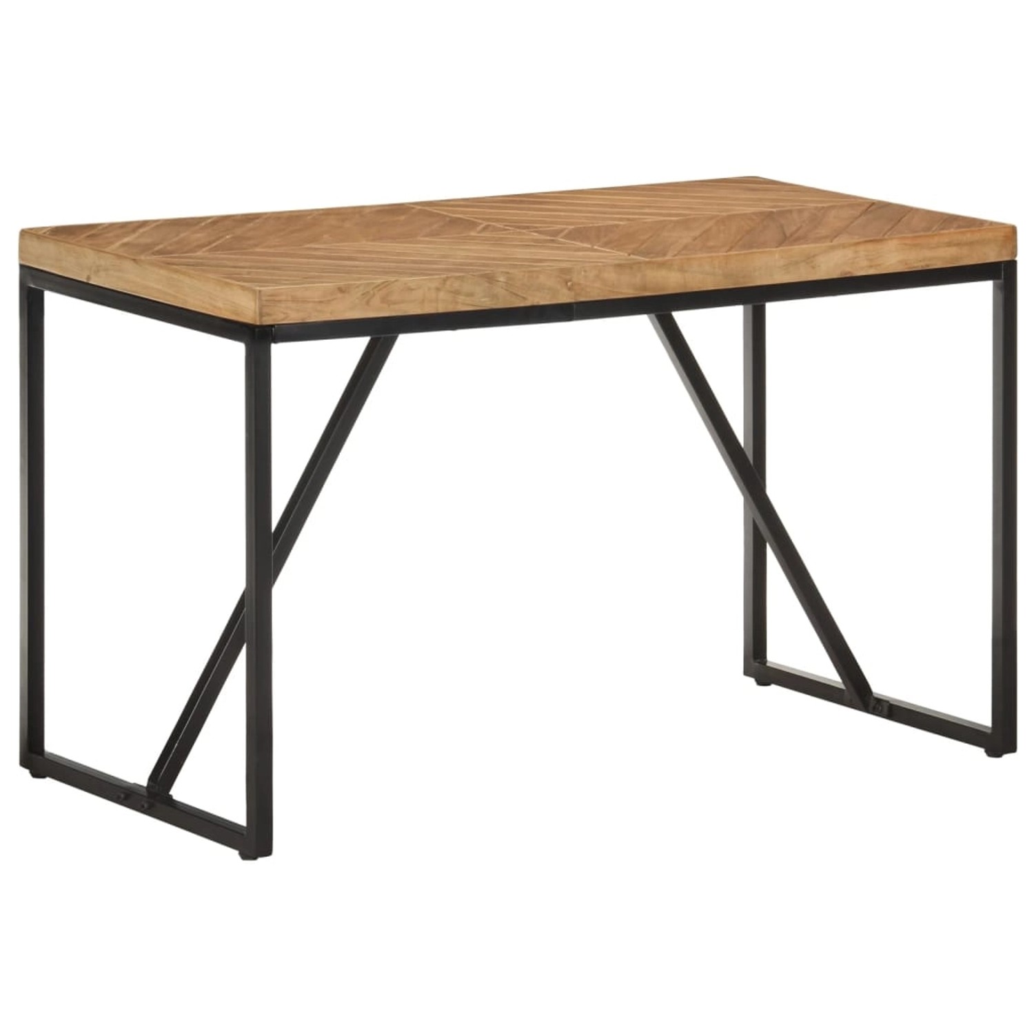 vidaXL Esstisch 120x60x76 cm Massivholz Akazie und Mango schwarzer Pulverbeschichtung vidaXL Esstisch 120x60x76 cm Massivholz Akazie und Mango schwarzer Pulverbeschichtung von VIDAXL