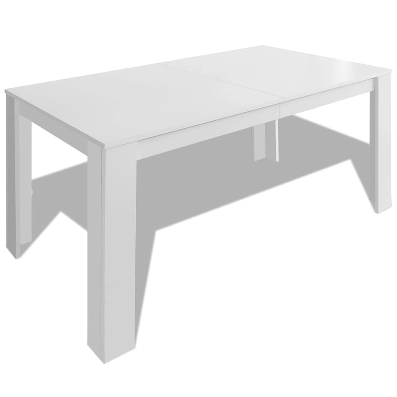 vidaXL Esstisch 140x80x75 cm Weiß von VIDAXL