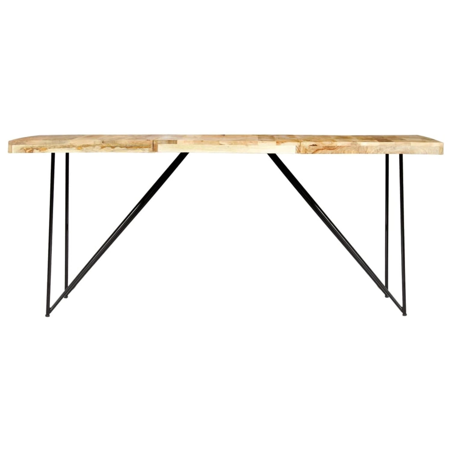 vidaXL Esstisch 180×90×76 cm Mango Massivholz Natur und Schwarz vidaXL Esstisch 180×90×76 cm Mango Massivholz Natur und Schwarz von VIDAXL