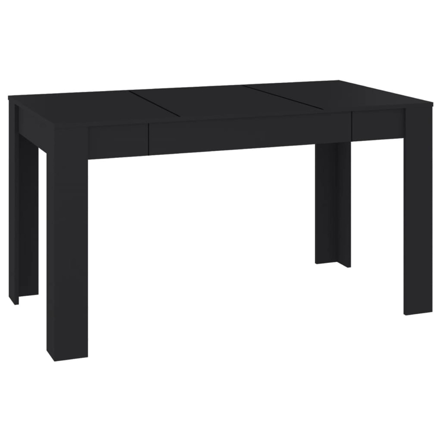 vidaXL Esstisch Schwarz 140x74,5x76 cm Holzwerkstoff von VIDAXL