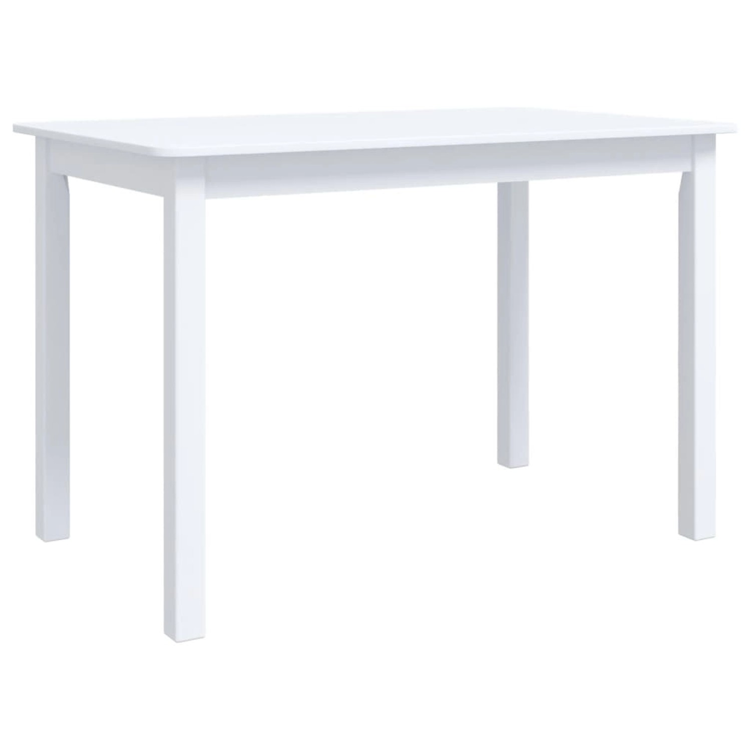 vidaXL Esstisch Weiß 114x71x75 cm Gummiholz Massiv vidaXL Esstisch Weiß 114x71x75 cm Gummiholz Massiv von VIDAXL