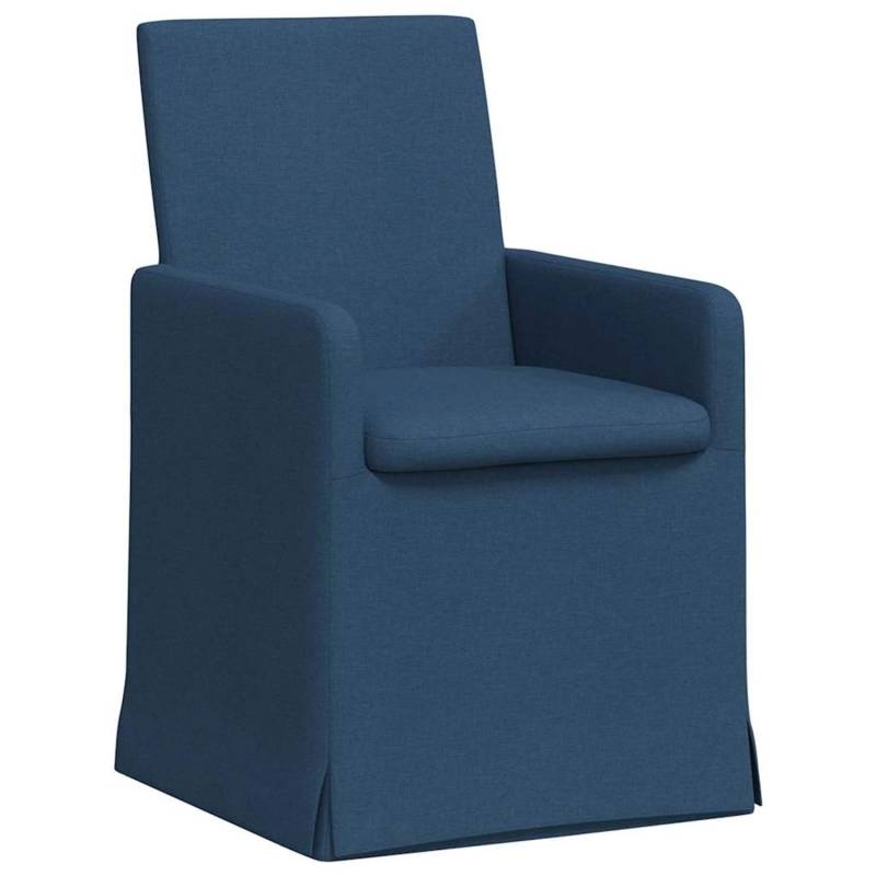 vidaXL Esszimmerstühle 2 Stk Blau 57 x 67 x 95 cm Stoff 42017911 von VIDAXL