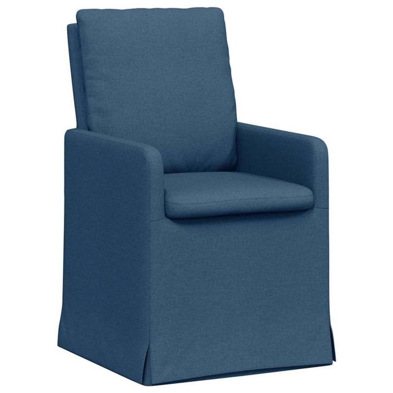 vidaXL Esszimmerstühle 2 Stk Blau 57 x 67 x 98 cm Stoff 42017924 von VIDAXL