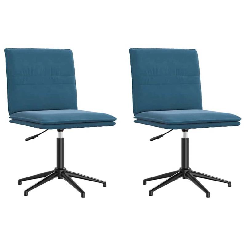 vidaXL Esszimmerstühle 2 Stk Blau Samt 3315377 vidaXL Esszimmerstühle 2 Stk Blau Samt 3315377 von VIDAXL