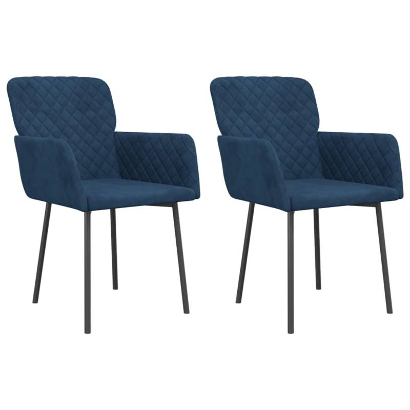 vidaXL Esszimmerstühle 2 Stk Blau Samt 344778 vidaXL Esszimmerstühle 2 Stk Blau Samt 344778 von VIDAXL