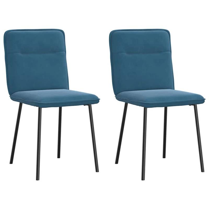 vidaXL Esszimmerstühle 2 Stk Blau Samt 4101219 vidaXL Esszimmerstühle 2 Stk Blau Samt 4101219 von VIDAXL