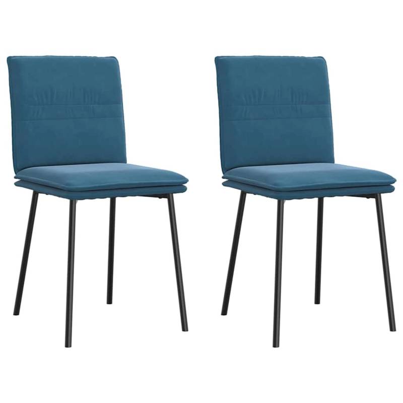 vidaXL Esszimmerstühle 2 Stk Blau Samt 4101254 vidaXL Esszimmerstühle 2 Stk Blau Samt 4101254 von VIDAXL
