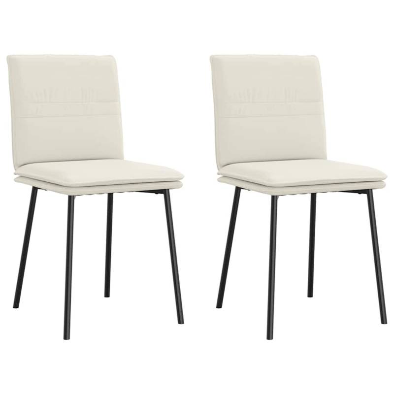 vidaXL Esszimmerstühle 2 Stk Creme Samt 4101253 vidaXL Esszimmerstühle 2 Stk Creme Samt 4101253 von VIDAXL