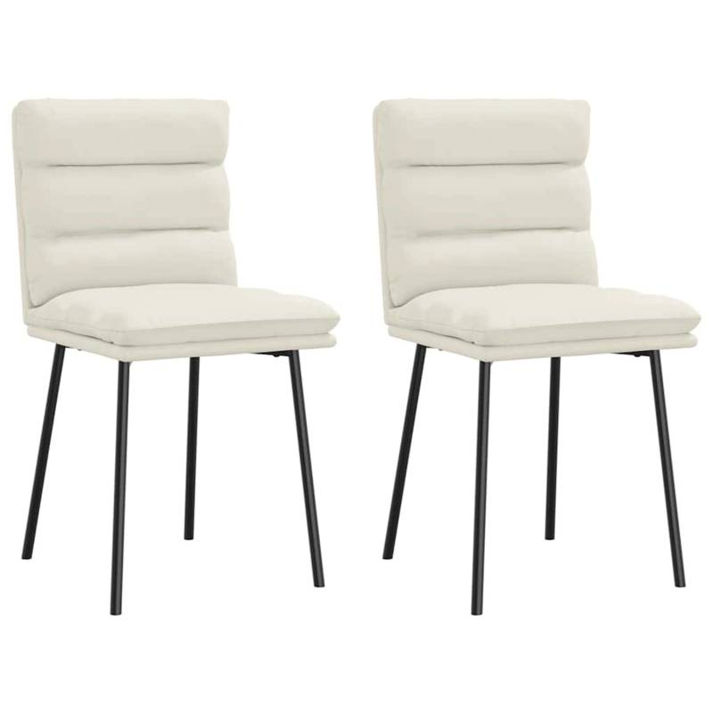 vidaXL Esszimmerstühle 2 Stk Creme Samt 4101291 vidaXL Esszimmerstühle 2 Stk Creme Samt 4101291 von VIDAXL