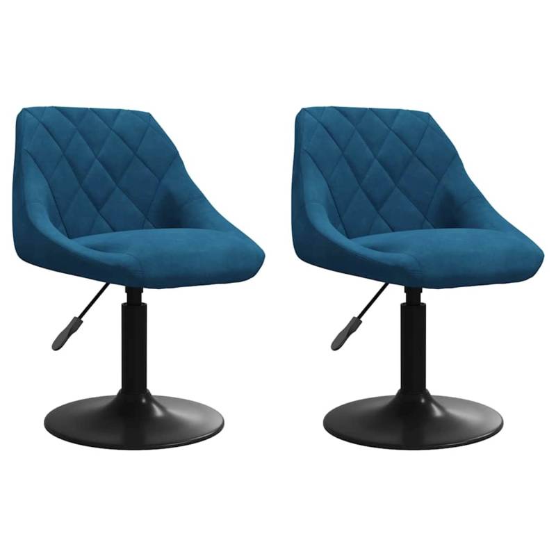 vidaXL Esszimmerstühle 2 Stk Drehbar Blau Samt 335331 vidaXL Esszimmerstühle 2 Stk Drehbar Blau Samt 335331 von VIDAXL