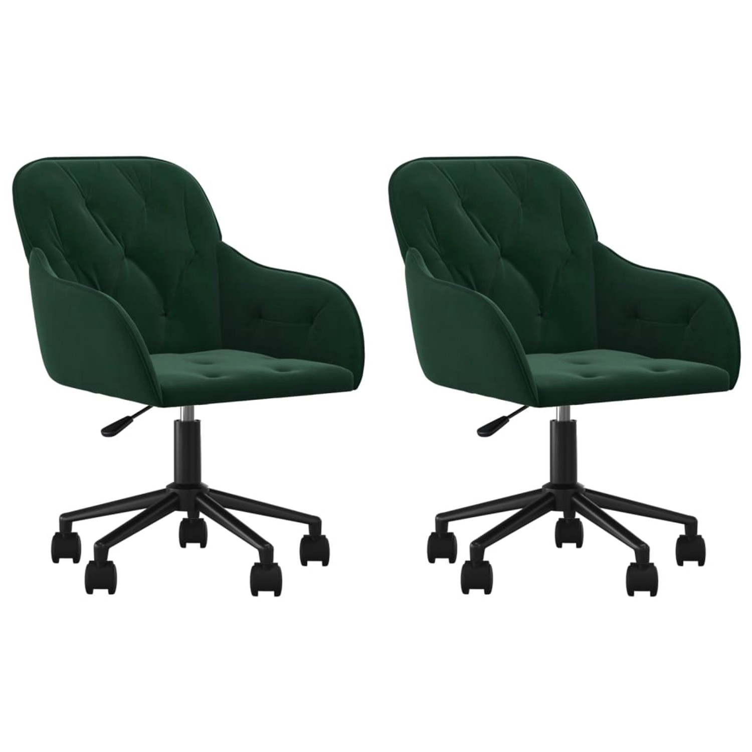 vidaXL Esszimmerstühle 2 Stk Drehbar Dunkelgrün Samt 3103423 vidaXL Esszimmerstühle 2 Stk Drehbar Dunkelgrün Samt 3103423 von VIDAXL