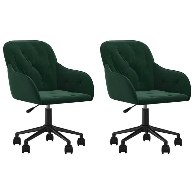 vidaXL Esszimmerstühle 2 Stk Drehbar Dunkelgrün Samt 3103423 vidaXL Esszimmerstühle 2 Stk Drehbar Dunkelgrün Samt 3103423 von VIDAXL