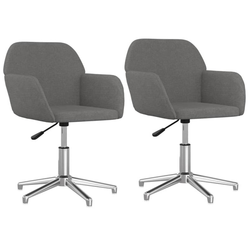 vidaXL Esszimmerstühle 2 Stk Drehbar Hellgrau Stoff 3103030 vidaXL Esszimmerstühle 2 Stk Drehbar Hellgrau Stoff 3103030 von VIDAXL