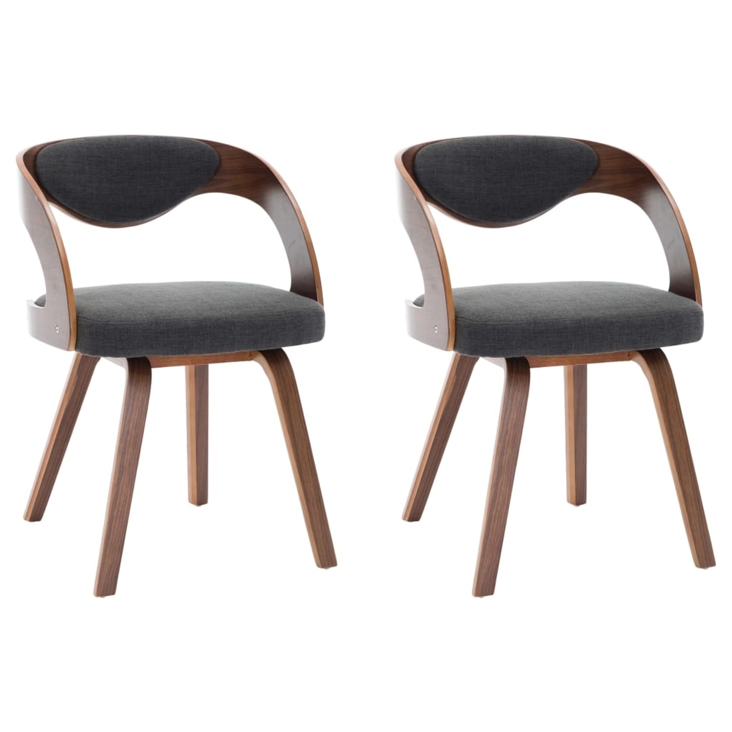 vidaXL Esszimmerstühle 2 Stk Dunkelgrau Bugholz und Stoff 283103 vidaXL Esszimmerstühle 2 Stk Dunkelgrau Bugholz und Stoff 283103 von VIDAXL