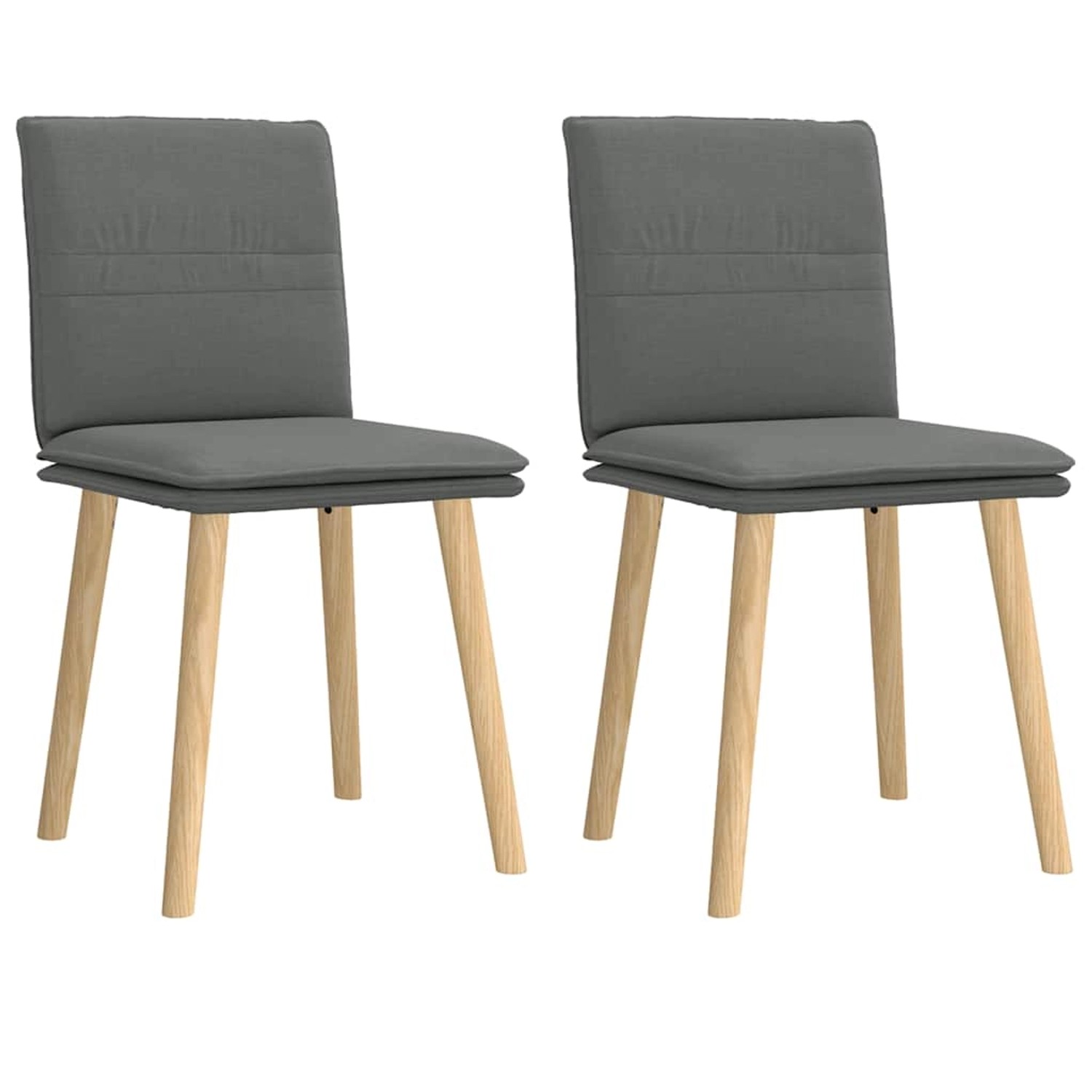 vidaXL Esszimmerstühle 2 Stk Dunkelgrau Stoff 4101256 vidaXL Esszimmerstühle 2 Stk Dunkelgrau Stoff 4101256 von VIDAXL