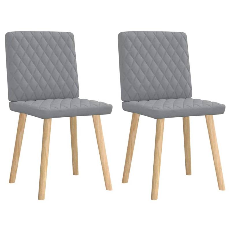 vidaXL Esszimmerstühle 2 Stk Hellgrau Stoff 4101121 vidaXL Esszimmerstühle 2 Stk Hellgrau Stoff 4101121 von VIDAXL
