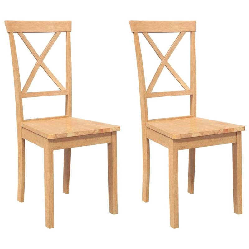 vidaXL Esszimmerstühle 2 Stk Massivholz Gummibaum 4102404 vidaXL Esszimmerstühle 2 Stk Massivholz Gummibaum 4102404 von VIDAXL