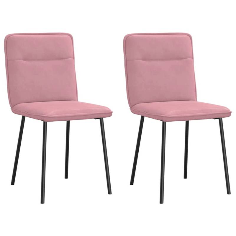 vidaXL Esszimmerstühle 2 Stk Rosa Samt 4101213 vidaXL Esszimmerstühle 2 Stk Rosa Samt 4101213 von VIDAXL