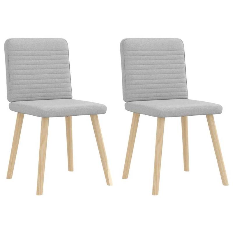 vidaXL Esszimmerstühle 2 Stk Wolkengrau Stoff 4101153 vidaXL Esszimmerstühle 2 Stk Wolkengrau Stoff 4101153 von VIDAXL