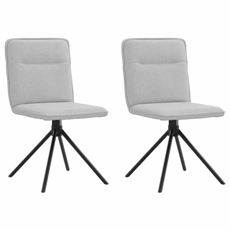 vidaXL Esszimmerstühle 2 Stk Wolkengrau Stoff 4101241 vidaXL Esszimmerstühle 2 Stk Wolkengrau Stoff 4101241 von VIDAXL