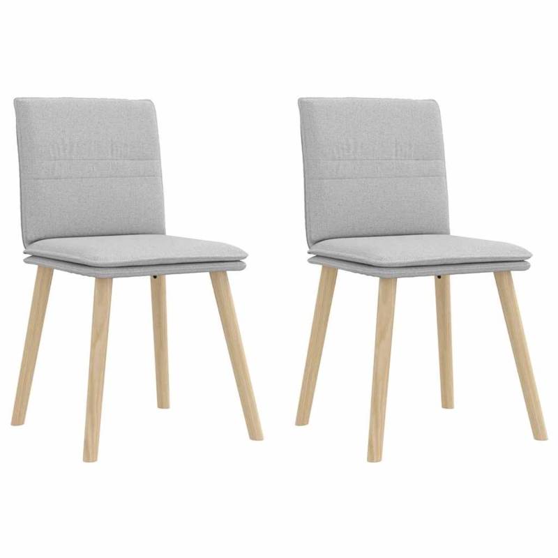 vidaXL Esszimmerstühle 2 Stk Wolkengrau Stoff 4101264 vidaXL Esszimmerstühle 2 Stk Wolkengrau Stoff 4101264 von VIDAXL