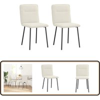 vidaXL Esszimmerstühle 2 Stk. Creme Samt vidaXL Esszimmerstühle 2 Stk. Creme Samt von VIDAXL