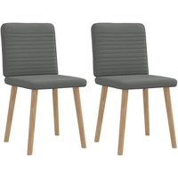 vidaXL Esszimmerstühle 2 Stk. Dunkelgrau Stoff vidaXL Esszimmerstühle 2 Stk. Dunkelgrau Stoff von VIDAXL