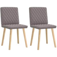 Esszimmerstühle 2 Stk. Taupe Stoff vidaXL von VIDAXL