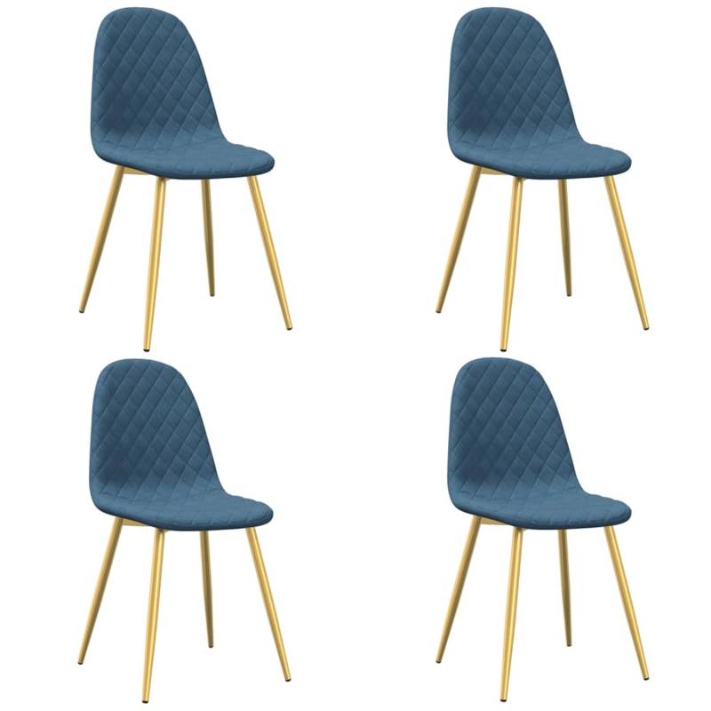 vidaXL Esszimmerstühle 4 Stk Blau Samt 325678 vidaXL Esszimmerstühle 4 Stk Blau Samt 325678 von VIDAXL