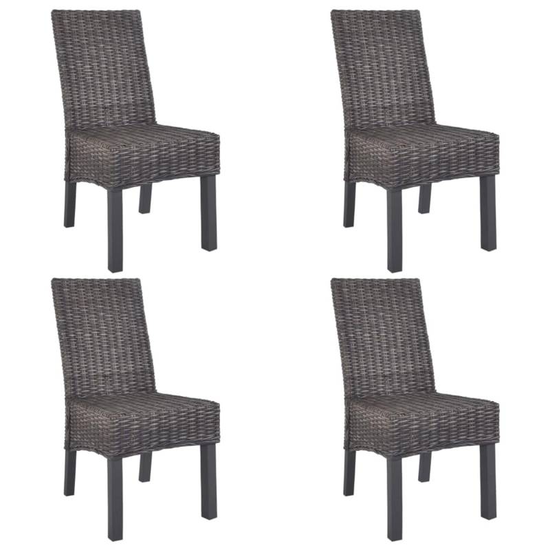 vidaXL Esszimmerstühle 4 Stk Braun Kubu Rattan und Mangoholz 275467 vidaXL Esszimmerstühle 4 Stk Braun Kubu Rattan und Mangoholz 275467 von VIDAXL