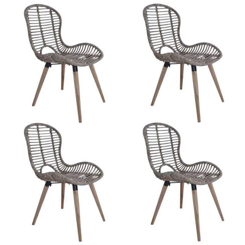 vidaXL Esszimmerstühle 4 Stk Braun Rattan 246854 vidaXL Esszimmerstühle 4 Stk Braun Rattan 246854 von VIDAXL