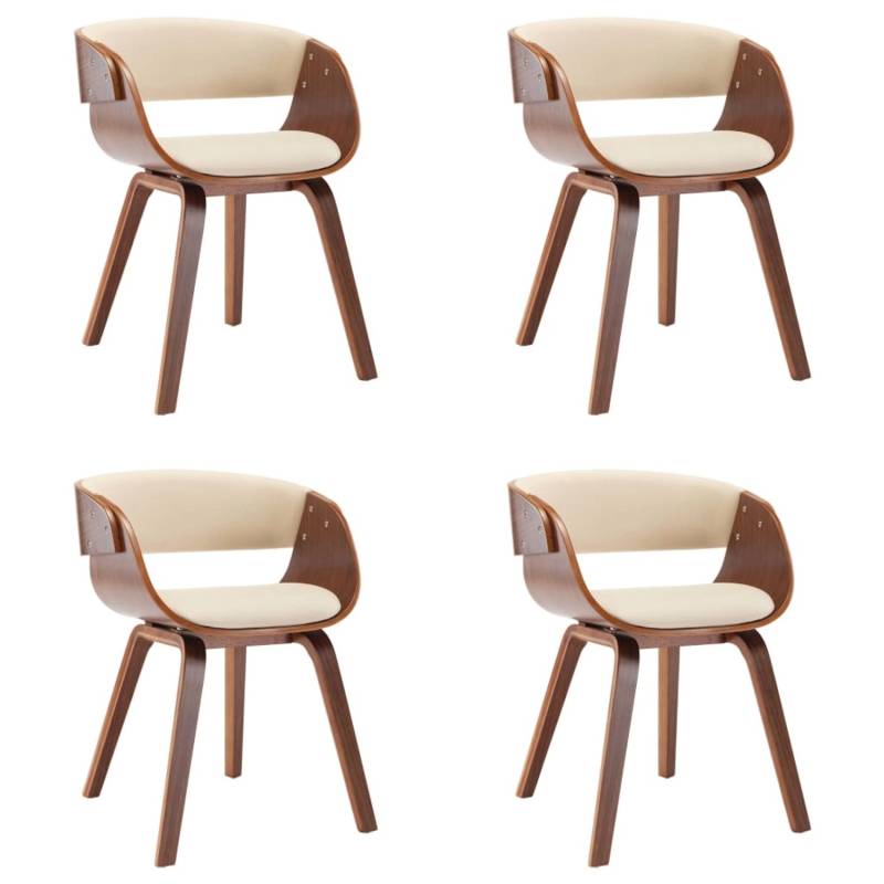 vidaXL Esszimmerstühle 4 Stk Creme Bugholz und Kunstleder 278857 vidaXL Esszimmerstühle 4 Stk Creme Bugholz und Kunstleder 278857 von VIDAXL