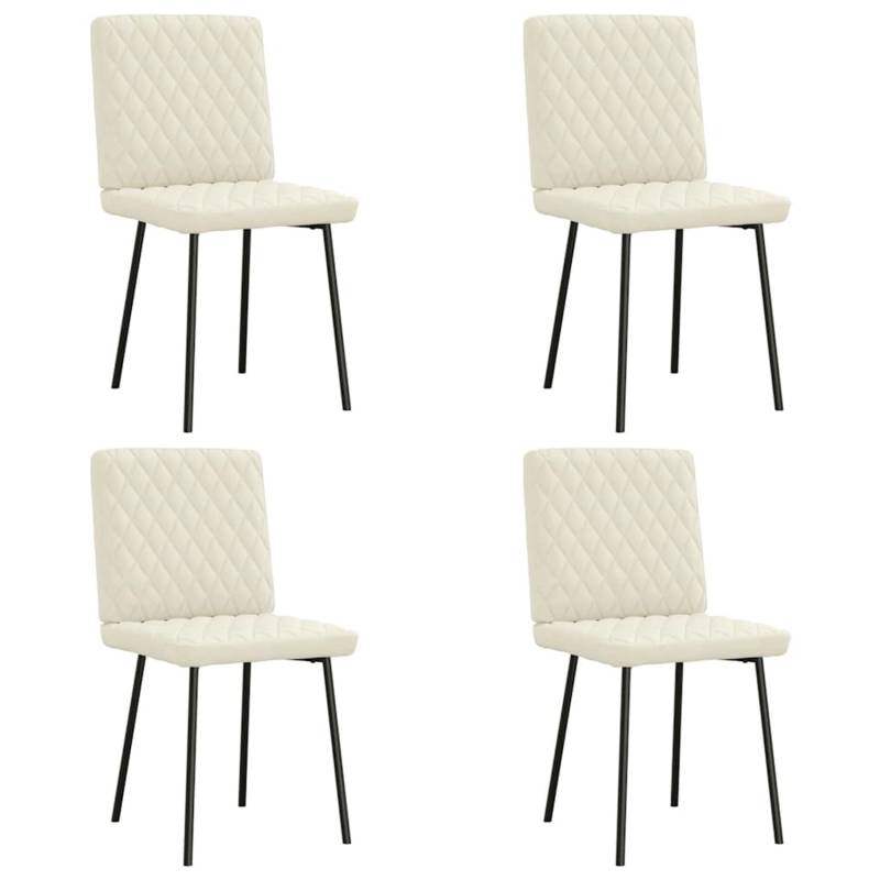 vidaXL Esszimmerstühle 4 Stk Creme Samt 3315212 vidaXL Esszimmerstühle 4 Stk Creme Samt 3315212 von VIDAXL