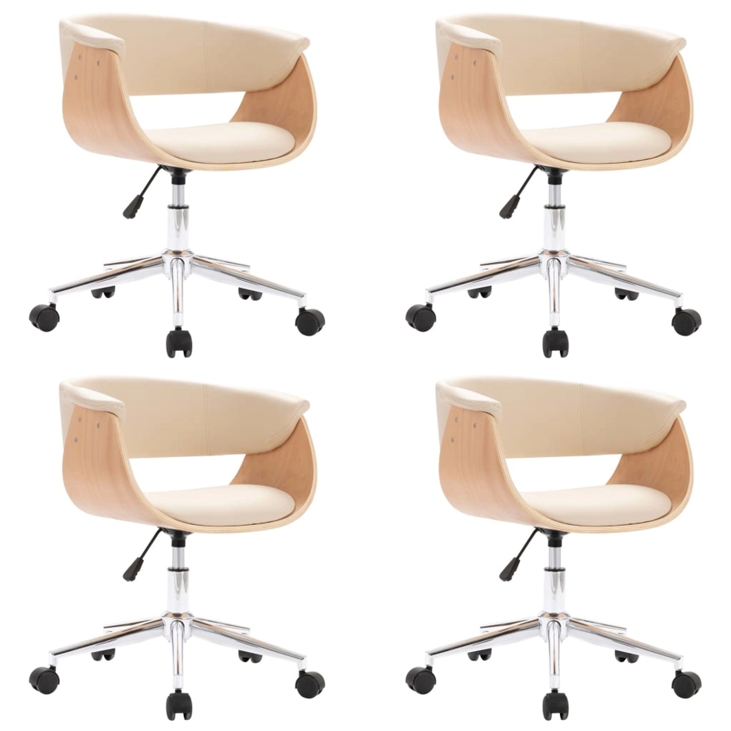 vidaXL Esszimmerstühle 4 Stk Drehbar Creme Kunstleder 3054879 vidaXL Esszimmerstühle 4 Stk Drehbar Creme Kunstleder 3054879 von VIDAXL