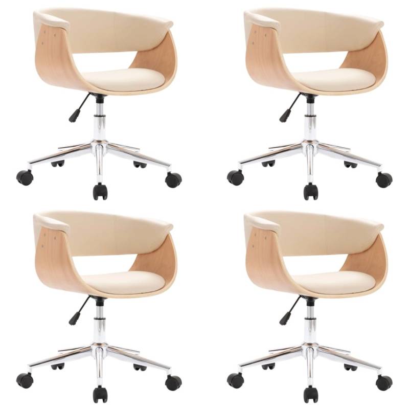 vidaXL Esszimmerstühle 4 Stk Drehbar Creme Kunstleder 3054879 vidaXL Esszimmerstühle 4 Stk Drehbar Creme Kunstleder 3054879 von VIDAXL