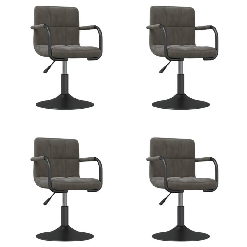 vidaXL Esszimmerstühle 4 Stk Drehbar Dunkelgrau Samt 3087920 vidaXL Esszimmerstühle 4 Stk Drehbar Dunkelgrau Samt 3087920 von VIDAXL