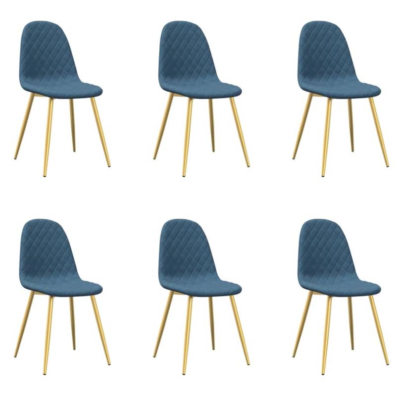 vidaXL Esszimmerstühle 6 Stk Blau Samt 3082869 vidaXL Esszimmerstühle 6 Stk Blau Samt 3082869 von VIDAXL