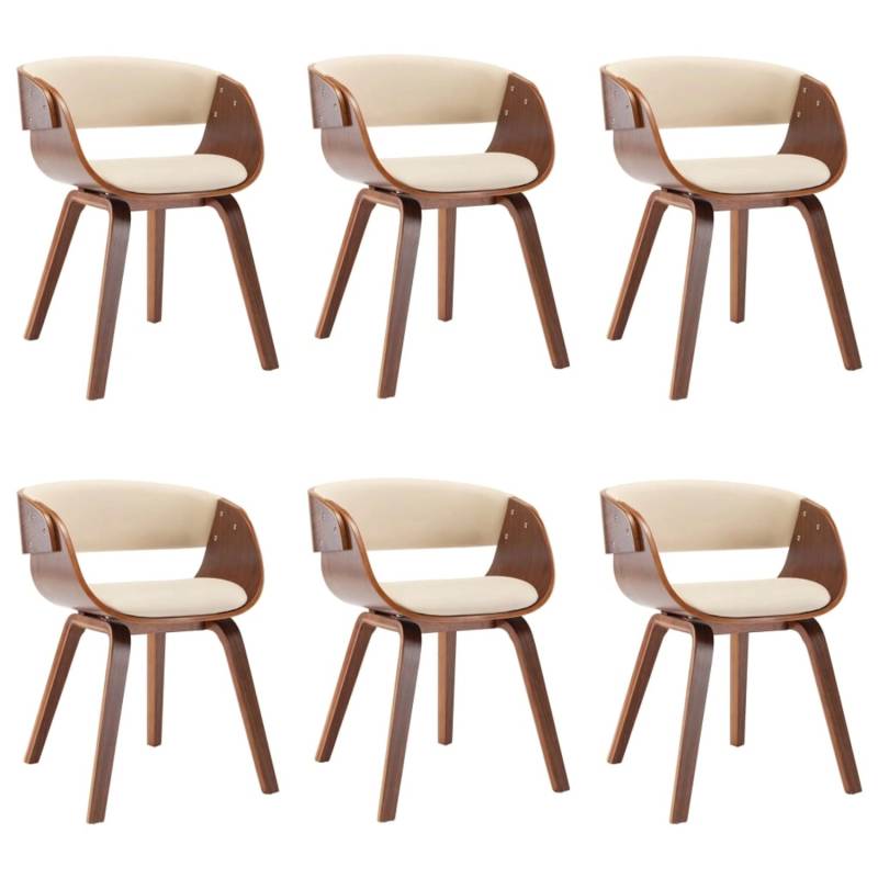 vidaXL Esszimmerstühle 6 Stk Creme Bugholz und Kunstleder 278858 vidaXL Esszimmerstühle 6 Stk Creme Bugholz und Kunstleder 278858 von VIDAXL