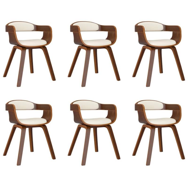 vidaXL Esszimmerstühle 6 Stk Creme Bugholz und Kunstleder 3092390 vidaXL Esszimmerstühle 6 Stk Creme Bugholz und Kunstleder 3092390 von VIDAXL