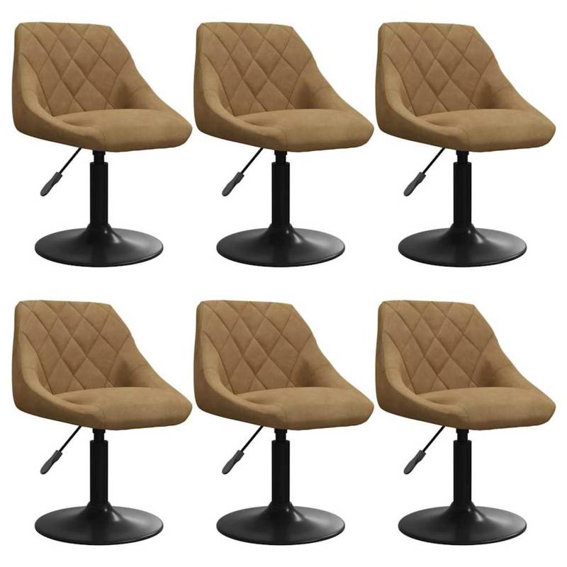 vidaXL Esszimmerstühle 6 Stk Drehbar Braun Samt 3088800 vidaXL Esszimmerstühle 6 Stk Drehbar Braun Samt 3088800 von VIDAXL