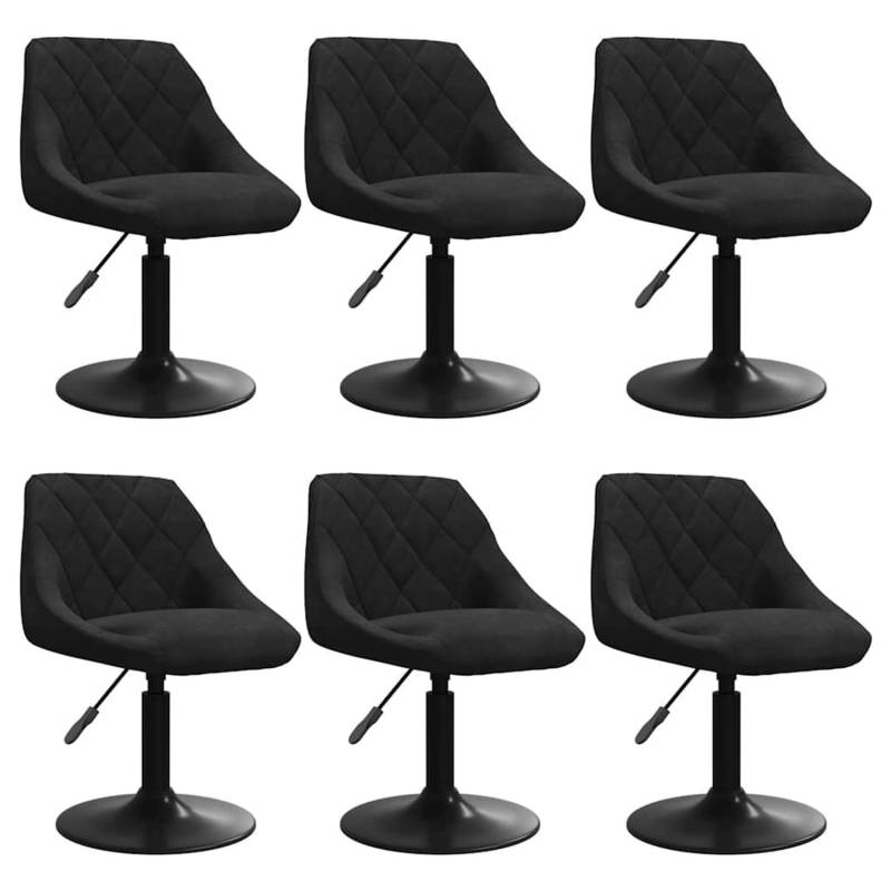 vidaXL Esszimmerstühle 6 Stk Drehbar Schwarz Samt 3088799 vidaXL Esszimmerstühle 6 Stk Drehbar Schwarz Samt 3088799 von VIDAXL