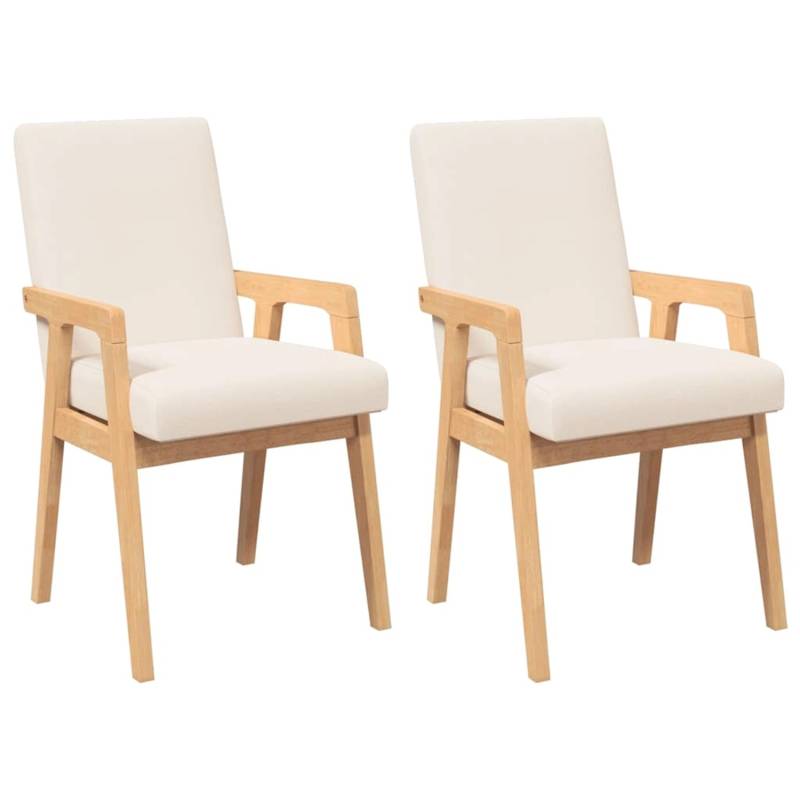 vidaXL Esszimmerstühle mit Kissen 2 Stk Massivholz Gummibaum 4102483 vidaXL Esszimmerstühle mit Kissen 2 Stk Massivholz Gummibaum 4102483 von VIDAXL