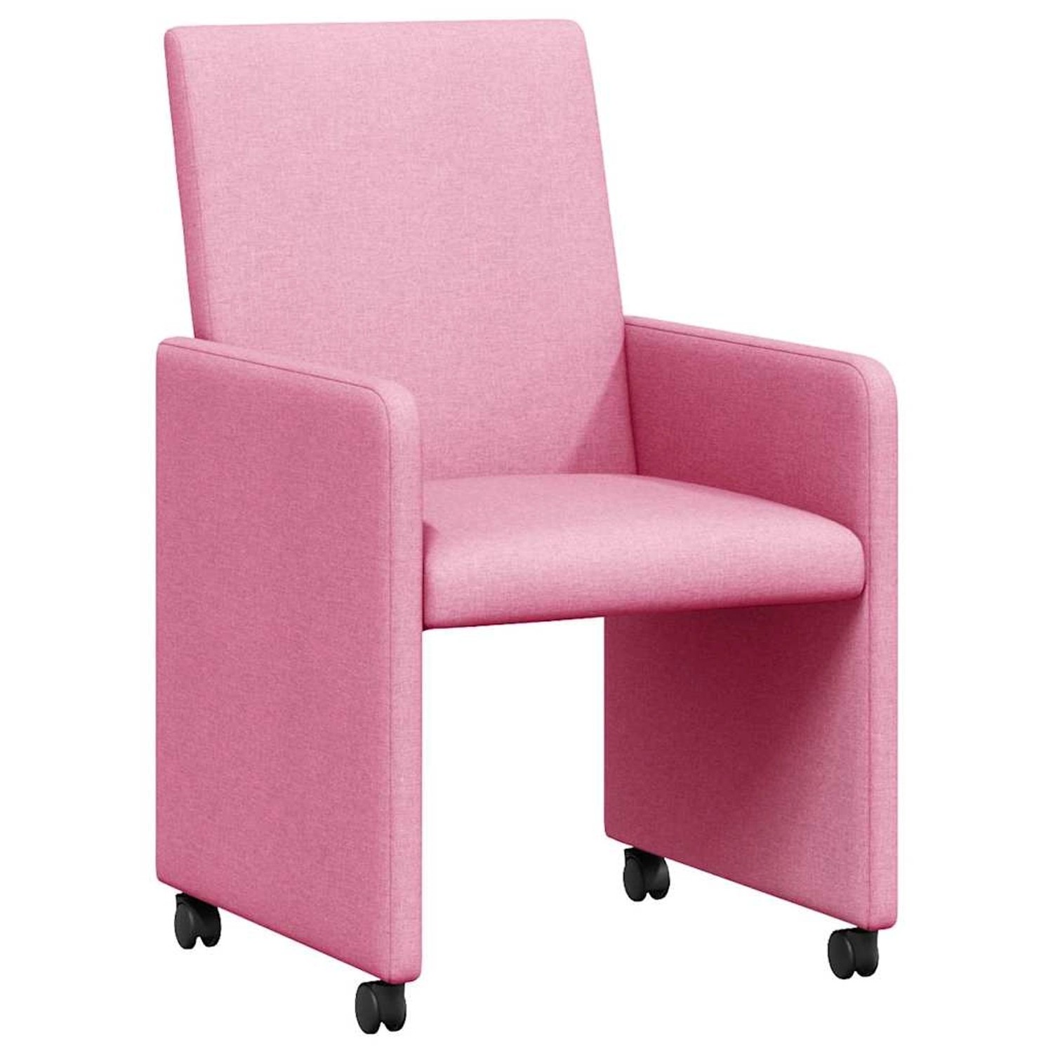 vidaXL Esszimmerstühle mit Rollen 2 Stk Rosa 57 x 66 x 94 cm Stoff 42017816 vidaXL Esszimmerstühle mit Rollen 2 Stk Rosa 57 x 66 x 94 cm Stoff 42017816 von VIDAXL