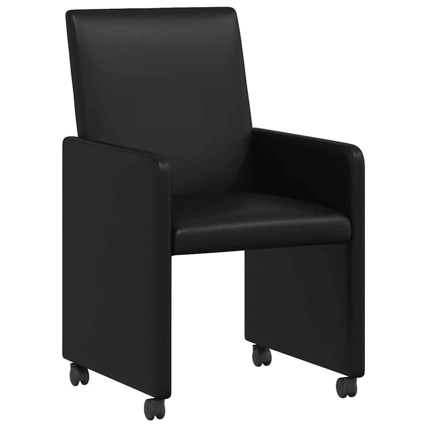 vidaXL Esszimmerstühle mit Rollen 2 Stk Schwarz 57 x 66 x 94 cm 42017823 vidaXL Esszimmerstühle mit Rollen 2 Stk Schwarz 57 x 66 x 94 cm 42017823 von VIDAXL