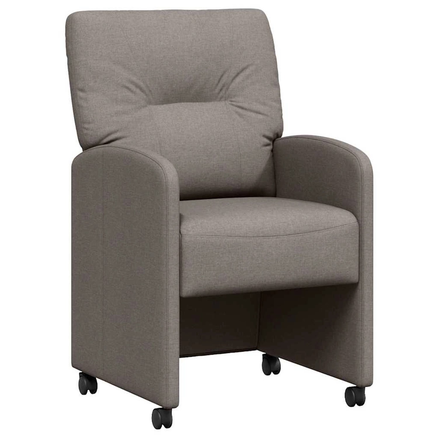 vidaXL Esszimmerstühle mit Rollen 2 Stk Taupe 57 x 67 x 95 cm Stoff 42017853 vidaXL Esszimmerstühle mit Rollen 2 Stk Taupe 57 x 67 x 95 cm Stoff 42017853 von VIDAXL