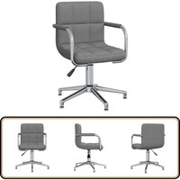 vidaXL Esszimmerstuhl Drehbar Hellgrau Stoff vidaXL Esszimmerstuhl Drehbar Hellgrau Stoff von VIDAXL