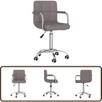 vidaXL Esszimmerstuhl Drehbar Taupe Stoff von VIDAXL